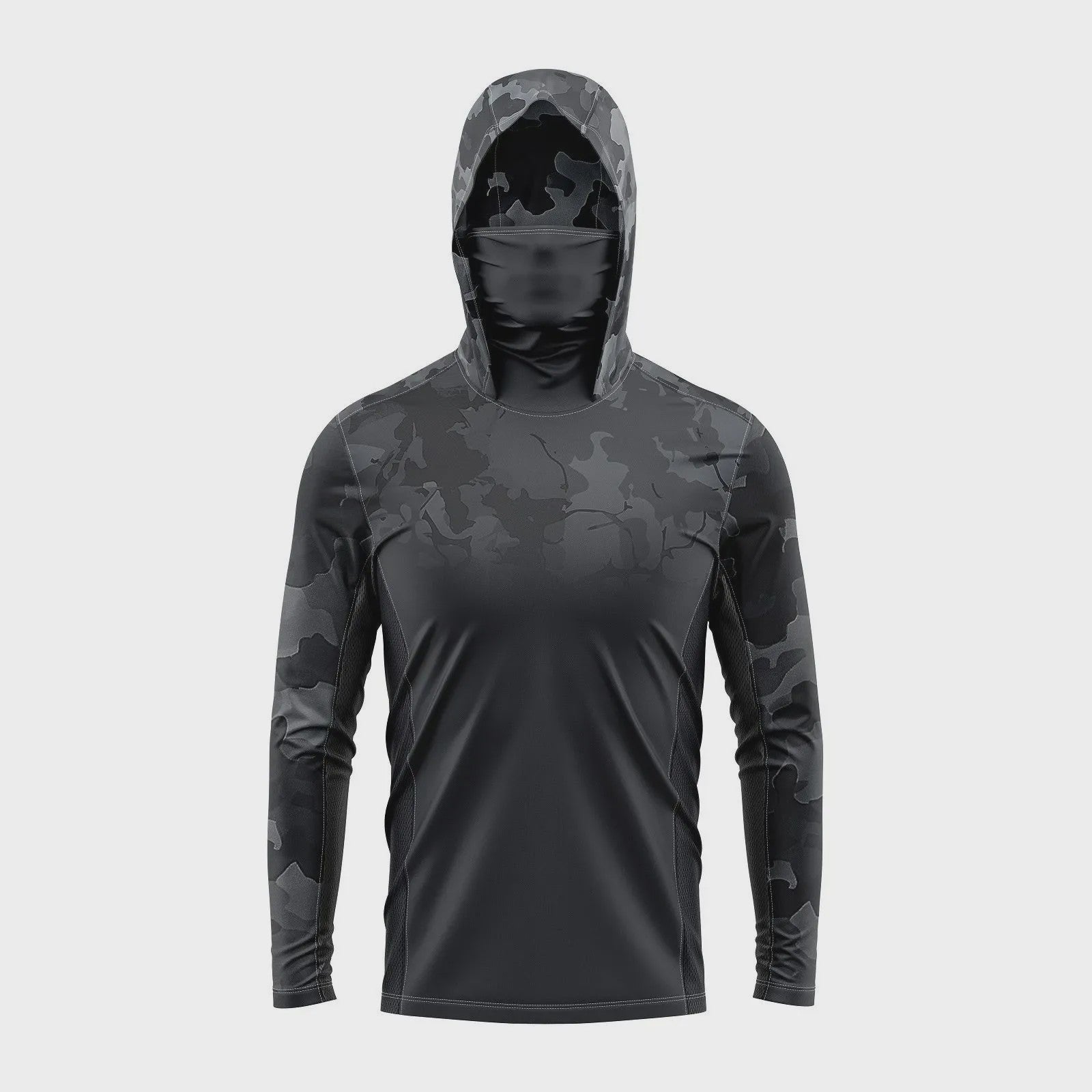 Herenshirt met Lange Mouwen en 3D Visprint - Ademend & Comfortabel voor Outdoor Activiteiten