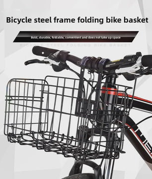 Vouwbare Fietsmand - Voor- en Achtermand - Duurzaam Staal - Mountainbike Accessoire