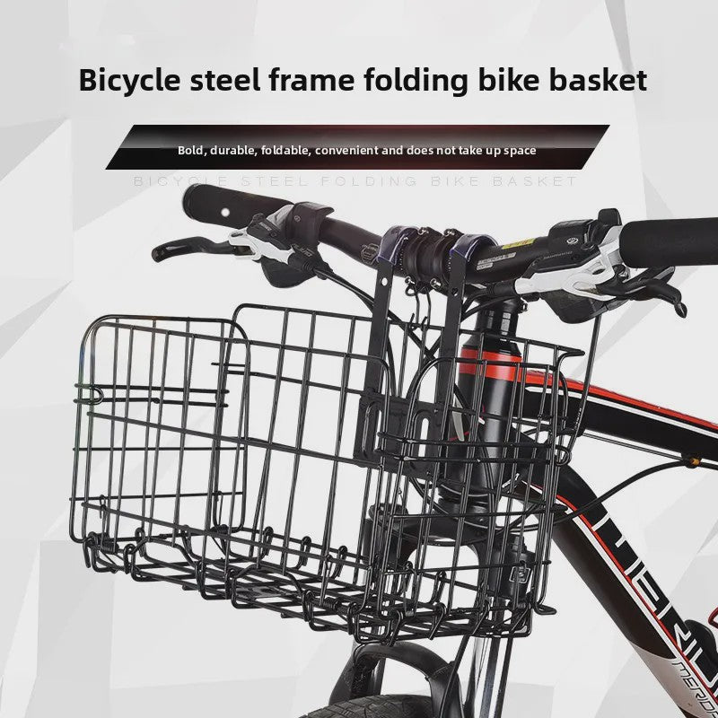 Vouwbare Fietsmand - Voor- en Achtermand - Duurzaam Staal - Mountainbike Accessoire