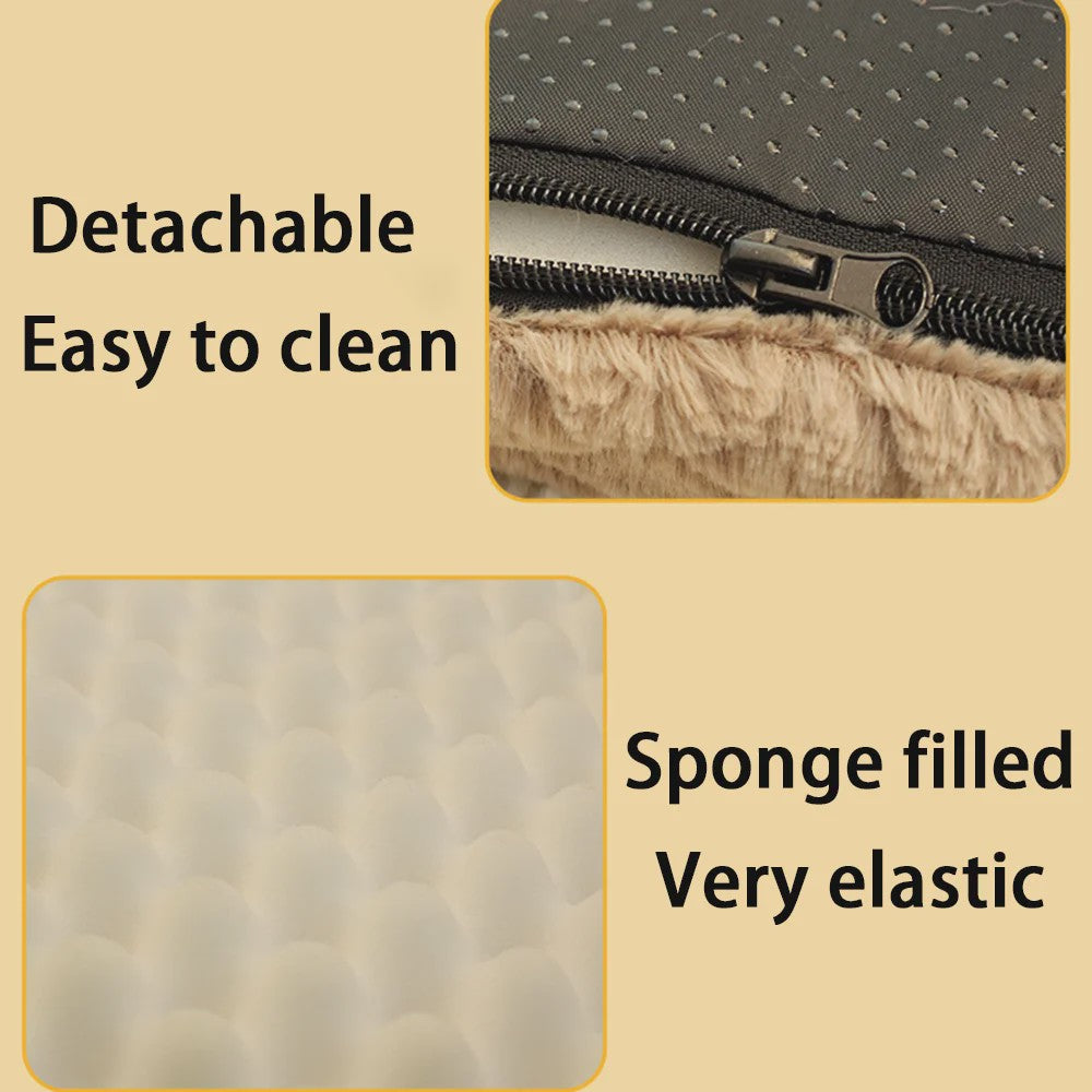 Orthopedisch Hondenkussen 3D Schuim met Afneembare Wasbare Pluche Hoes - Waterdicht & Antislip