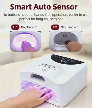 2-in-1 UV LED Nagellamp met Magnetische Basis & Slimme Sensor - Snel Drogen Gel Nagels