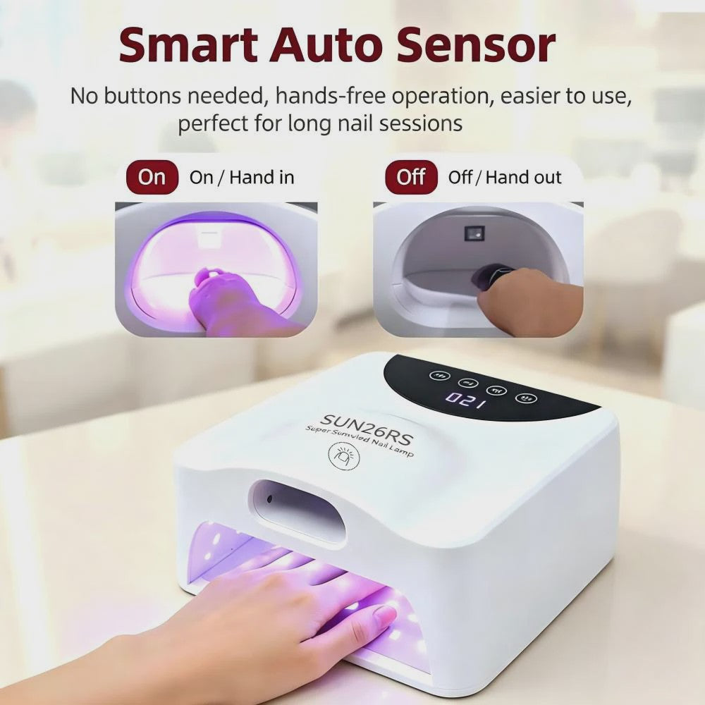 2-in-1 UV LED Nagellamp met Magnetische Basis & Slimme Sensor - Snel Drogen Gel Nagels
