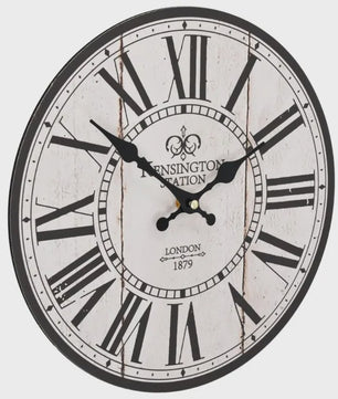 Vintage Londen Wandklok 30cm - Stijlvolle Klok voor Huis & Kantoor