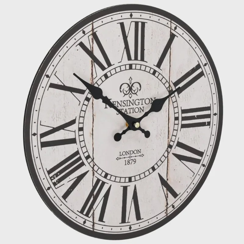 Vintage Londen Wandklok 30cm - Stijlvolle Klok voor Huis & Kantoor