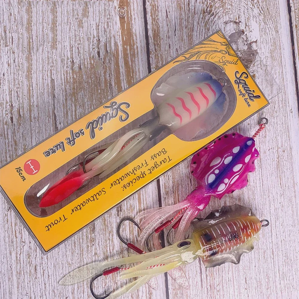 Zachte Inktvis Kunstaas 60g Luminous UV - Diepzee Vissen Trolling Lure