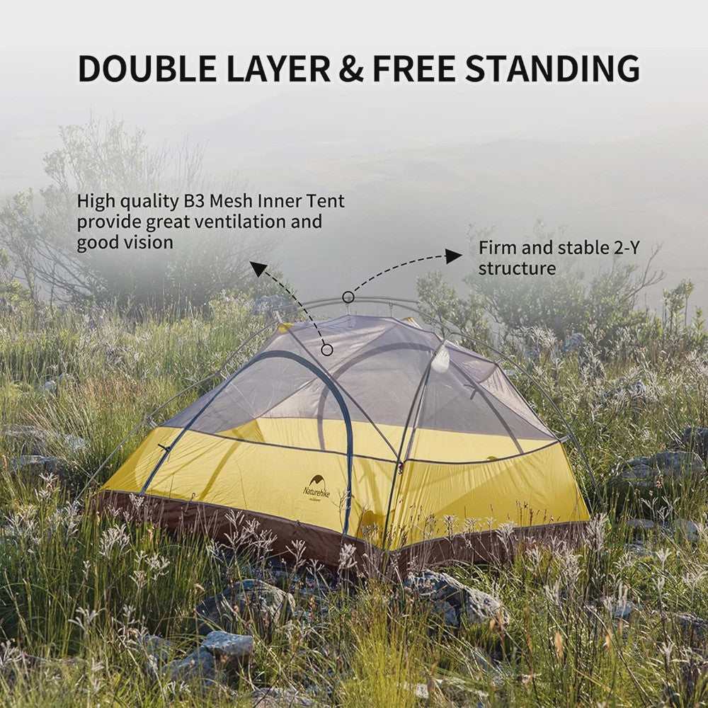 Naturehike Star-River 2-persoons 4-seizoenen ultralichte waterdichte tent