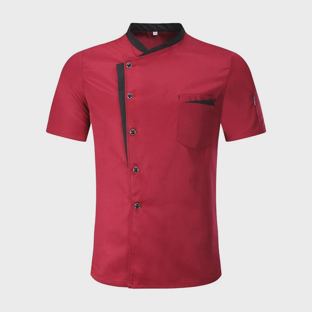 Klassiek Chef Jack met Korte Mouwen - Horeca Uniform voor Heren en Dames