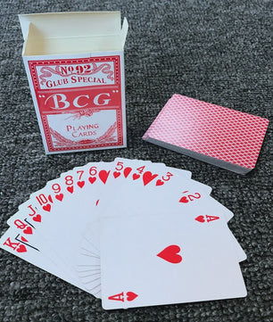 BCG Poker Speelkaarten - 52 kaarten + 2 Jokers - Plastic Coated - 63x88mm