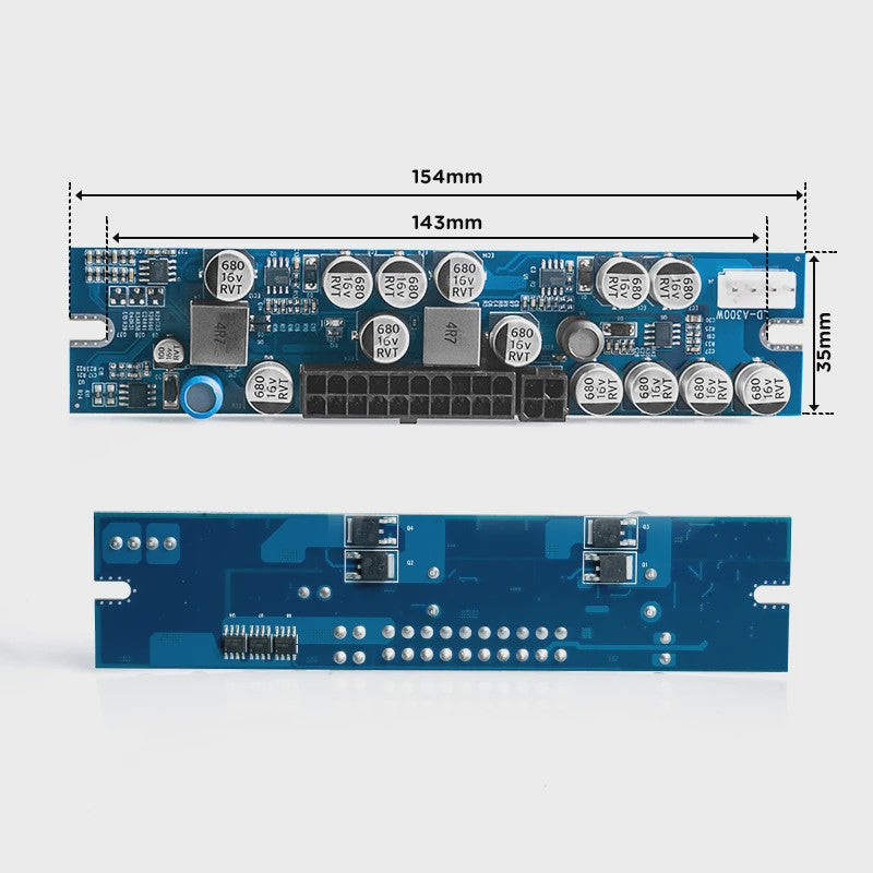 RGEEK 300W DC-DC Pico PSU - Compacte ATX Voeding voor PC & Mining