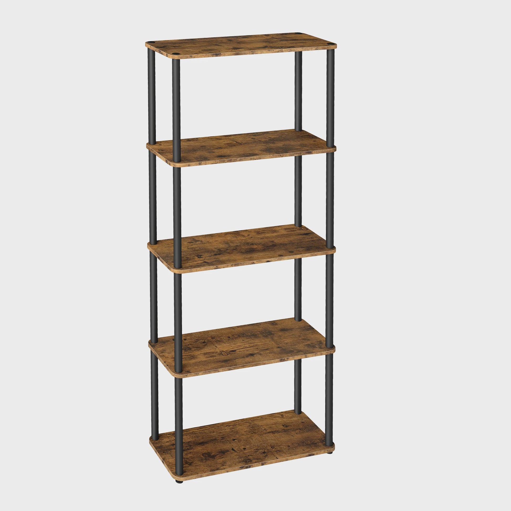 Industriële Stellingkast 5 Niveaus - 60x23.8x139 cm - Bruin-Zwart