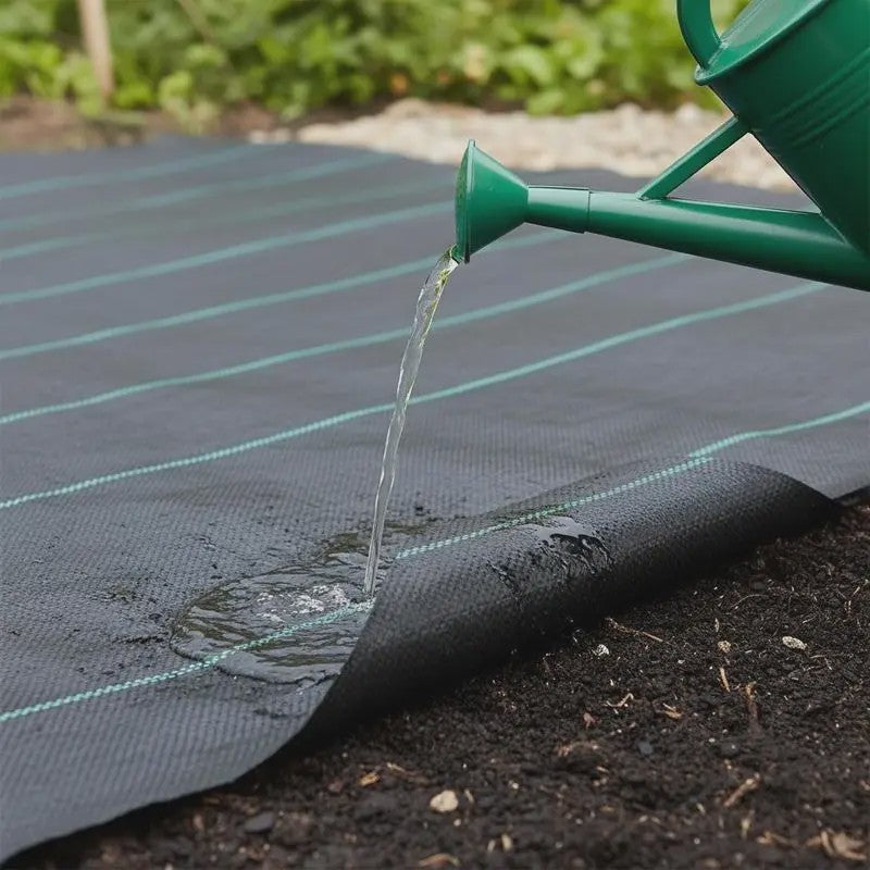 Onkruiddoek Zwart 2x50m PP - UV & Waterbestendig Bodembedekker voor Tuin, Gazon & Balkon