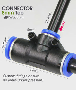 Verstelbare Nevelsproeier Kit met 8mm PE Slang en Zelfaanzuigende Pomp voor Tuin