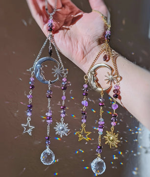 Maan Godin Kristal Zon Vanger - Decoratieve Hanger voor Binnen & Buiten