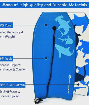 GOPLUS Bodyboard 37 inch met EPS Core - Ideaal voor Surfen en Watersport