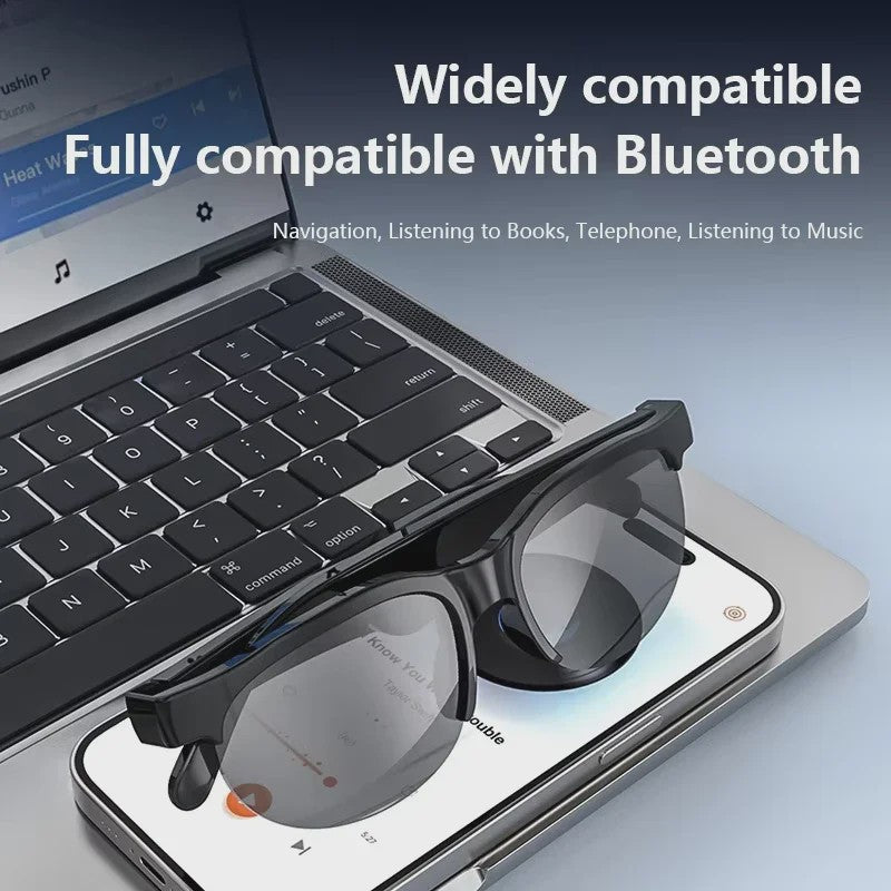 Lenovo 8K AI Smart Bril: Bluetooth Bellen, Opnemen, Vertalen & Muziek