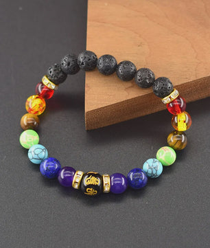 7 Chakra Armband Natuursteen - Helende Kristallen voor Mannen & Vrouwen