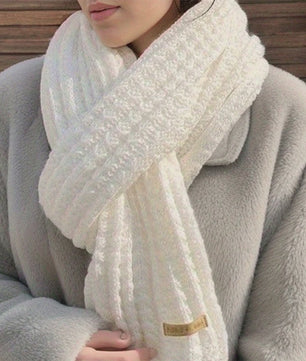 Dikke Gebreide Sjaal Dames Heren - Zachte Cable Knit Wrap voor Winterse Warmte