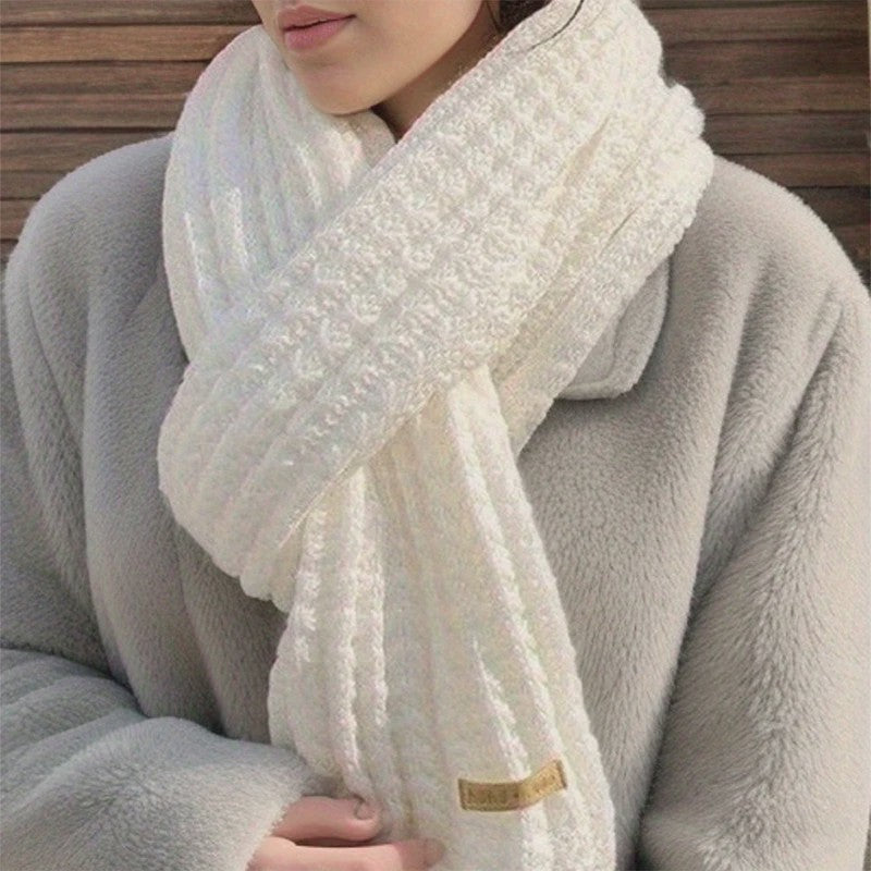 Dikke Gebreide Sjaal Dames Heren - Zachte Cable Knit Wrap voor Winterse Warmte