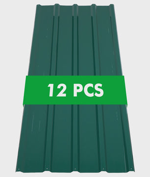 12x Golfplaten Metaal - Gecoat Staal 0.23mm Dik - Roestbestendig Dakbedekking voor Carport