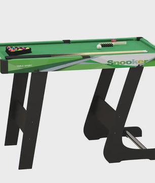 Opvouwbare Pooltafel 104x55.5x68 cm - Compleet met Keus, Ballen en Driehoek