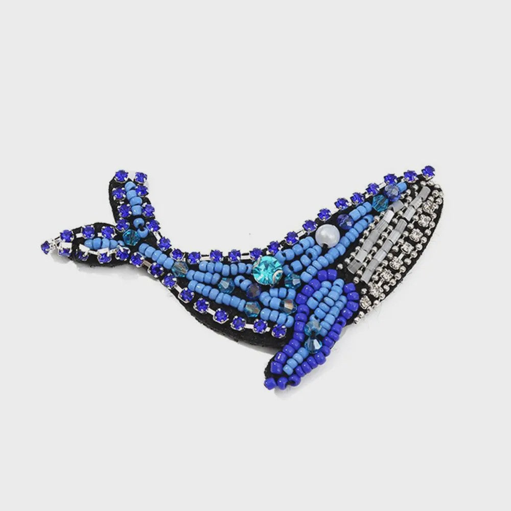 Handgemaakte Kralen Patches Zee Dieren - DIY Naaiaccessoires voor Kleding & Knutselprojecten