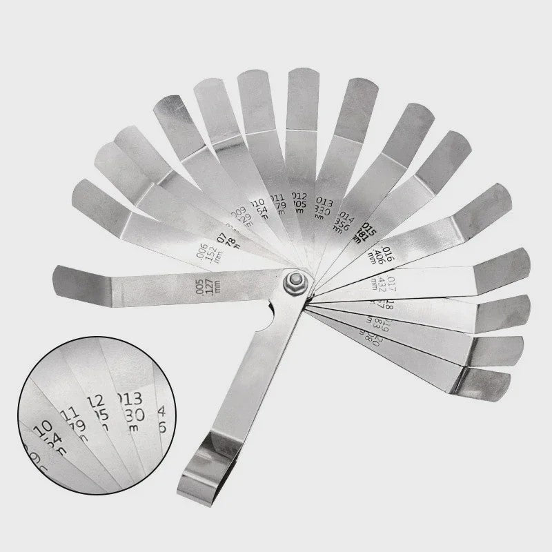 Motor Klep Afstelgereedschap Set met Voelermaat 0.005-0.020 inch