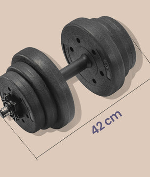 Songmics Verstelbare Dumbbells Set - 2 x 10 kg