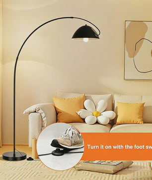 Moderne LED Boog Vloerlamp - Dimbare Stijlvolle Verlichting voor Woonkamer & Slaapkamer