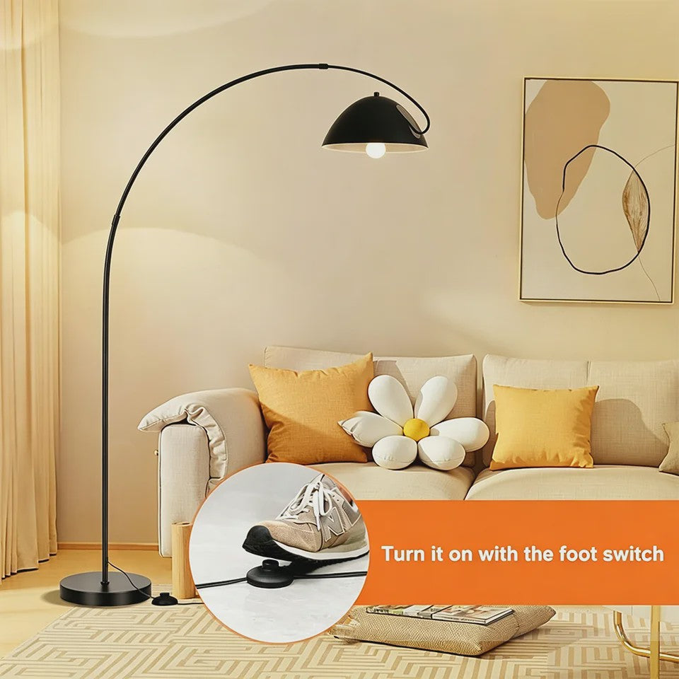 Moderne LED Boog Vloerlamp - Dimbare Stijlvolle Verlichting voor Woonkamer & Slaapkamer