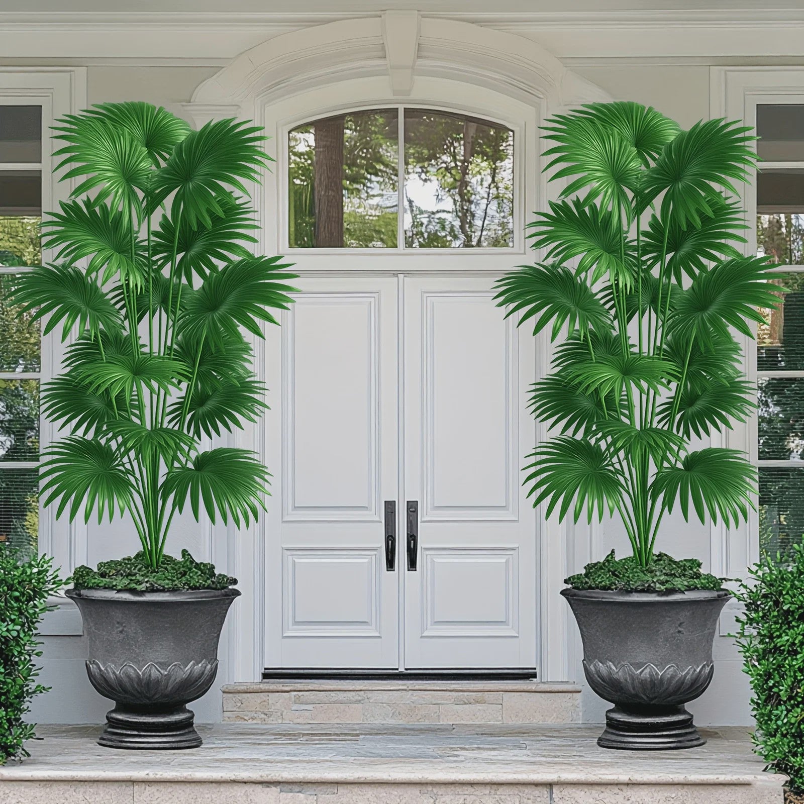 Grote Kunstpalm Boom 110cm - Realistische Tropische Kunstplant voor Binnen & Buiten
