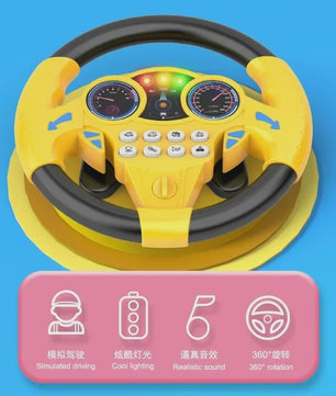 Interactief Stuurwiel Speelgoed voor Kinderen - Vroegeducatief Rijsimulatiespel met Geluid en Licht
