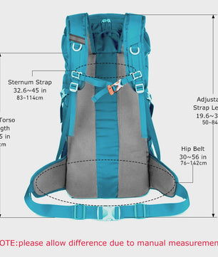 WESTTUNE 50L Wandelrugzak met Regenhoes - Multifunctionele Outdoor Rucksack