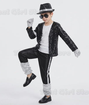 Michael Jackson Billie Jean Kostuum Kinderen - Popster Show Outfit