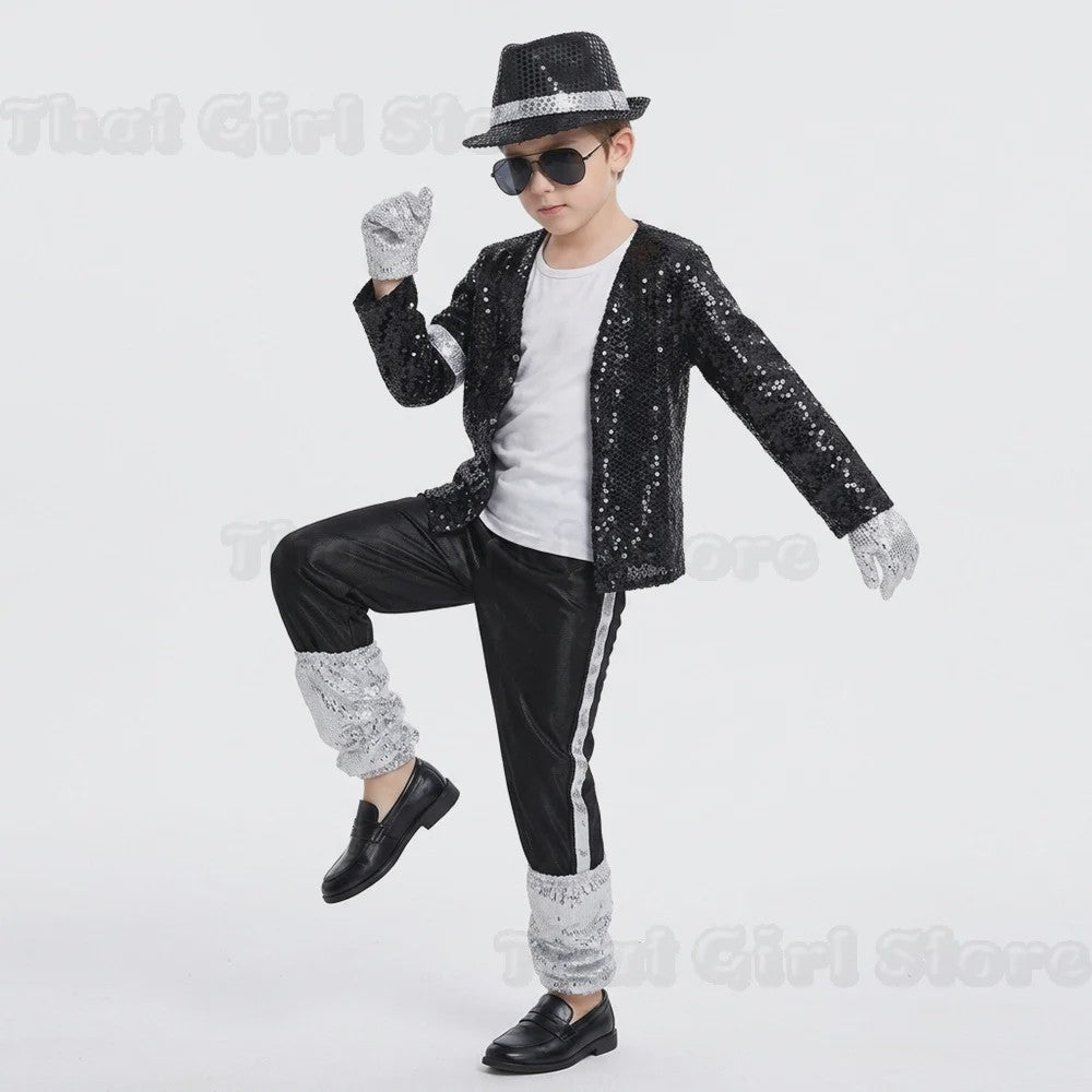 Michael Jackson Billie Jean Kostuum Kinderen - Popster Show Outfit