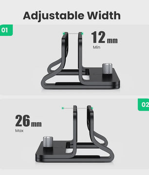 UGREEN Verticale Laptop Standaard - Aluminium, Verstelbaar voor MacBook, Laptops, Tablets & Telefoons