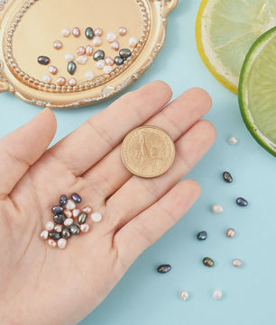10x Natuurlijke Zoetwaterparels - Barokke Keshi Parel kralen voor DIY Sieraden