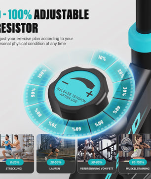 Indoor Spinning Fiets met App Connectie & LCD Display - Ultra Stil & Verstelbare Weerstand