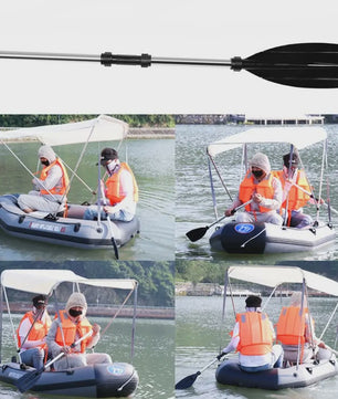 Lichtgewicht Aluminium Kajak Peddel Set - Anti-Twist Ontwerp, Draagbaar voor Kano en Visserij