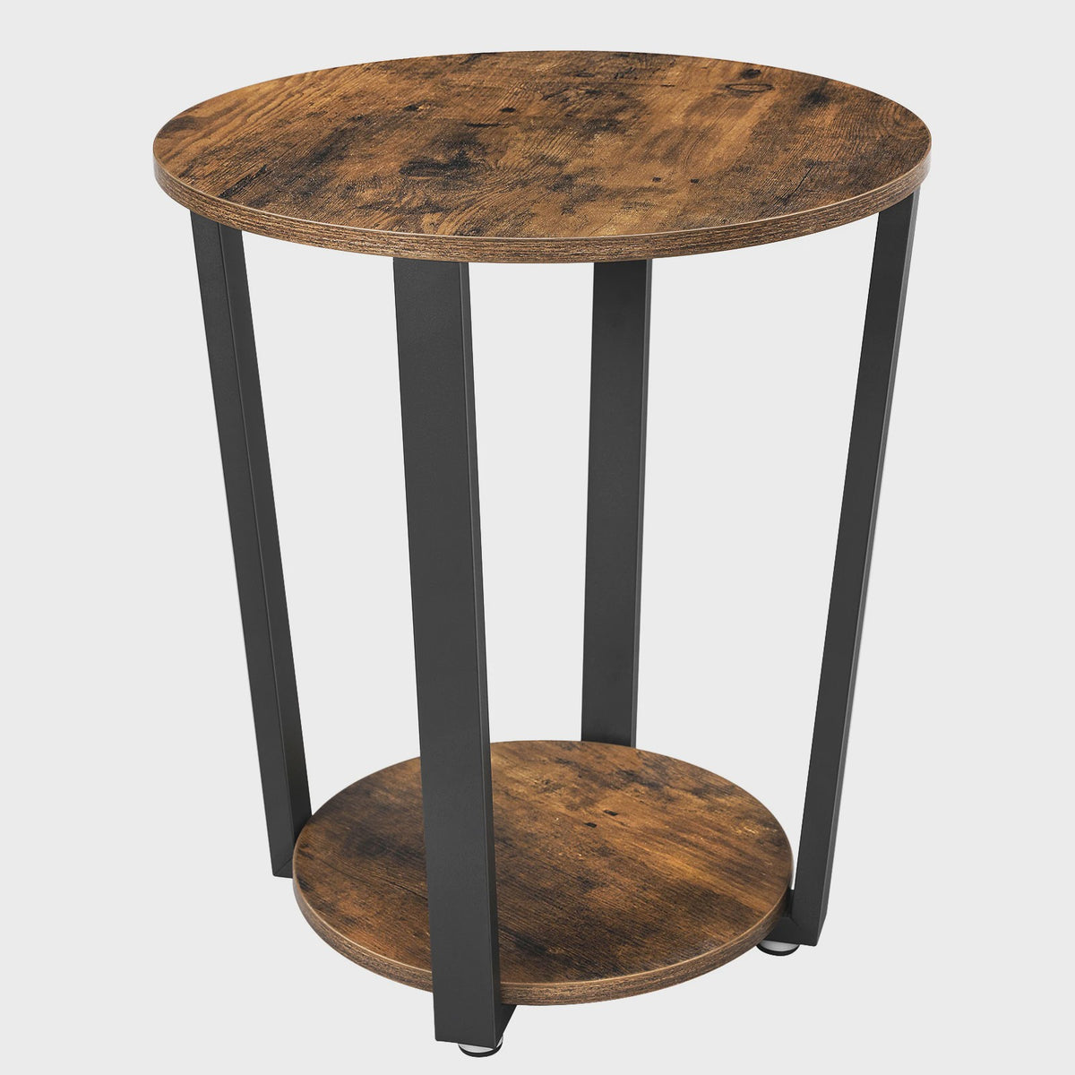 Ronde Bijzettafel met Stalen Frame - 50x50x57 cm - Stijlvol en Stevig