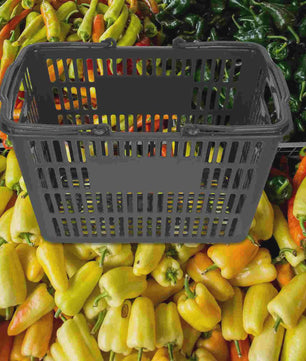 Robuuste Draagbare Boodschappenmand - Duurzaam Plastic met Handvat