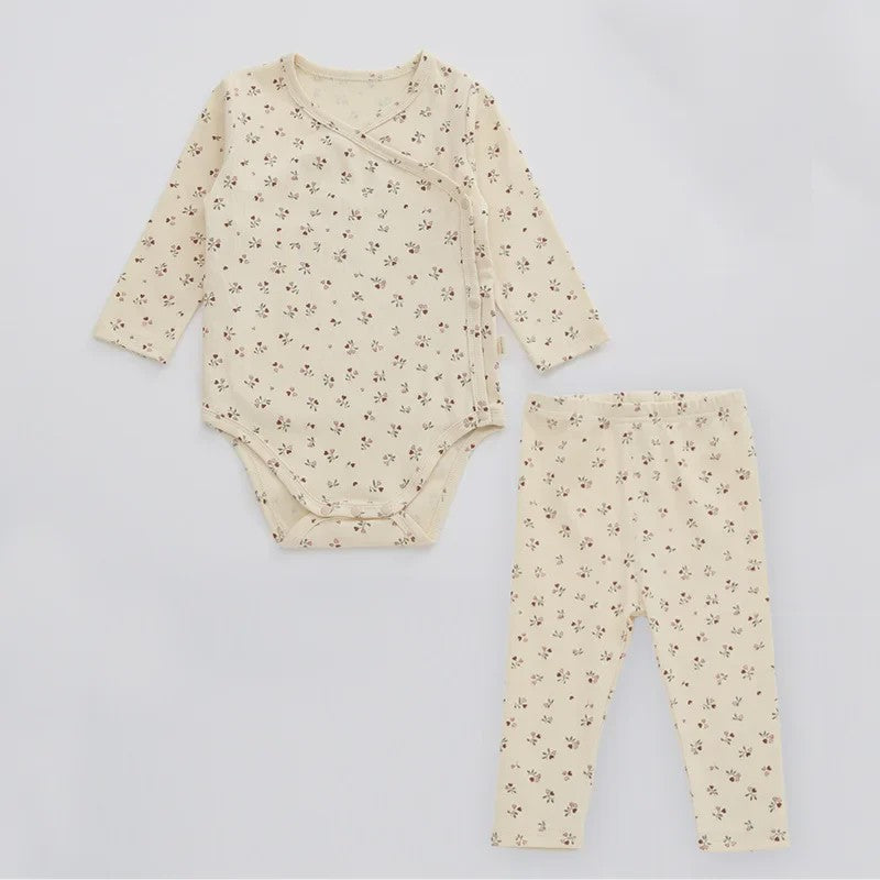 Babykleding Set: Romper met Lange Mouw & Broekje - Herfst/Winter Collectie