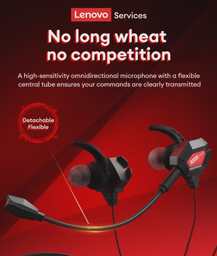 Lenovo Y109 Gaming Headset: Bedrade Oordopjes met Microfoon voor PC, PS4, Switch & Mobiel