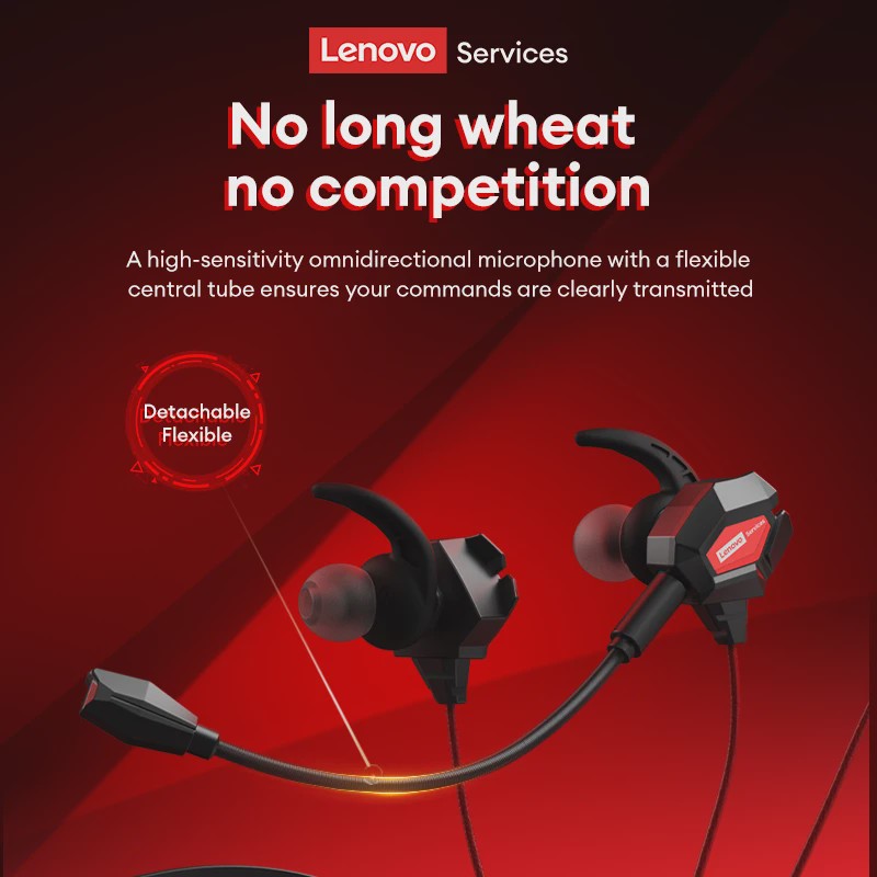 Lenovo Y109 Gaming Headset: Bedrade Oordopjes met Microfoon voor PC, PS4, Switch & Mobiel