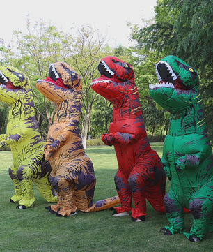 Opblaasbaar T-Rex Dinosaurus Kostuum voor Volwassenen - Halloween, Feest & Cosplay