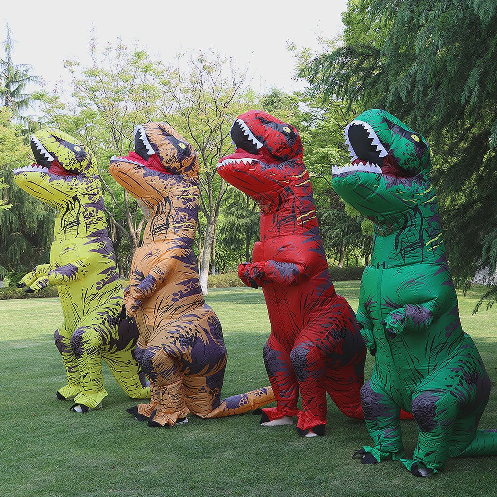 Opblaasbaar T-Rex Dinosaurus Kostuum voor Volwassenen - Halloween, Feest & Cosplay
