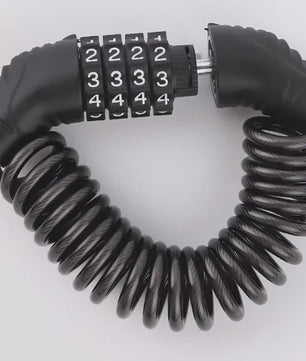 Universeel Combinatieslot met Staalkabel voor Fiets, Motor & Helm - Draagbaar & Anti-diefstal