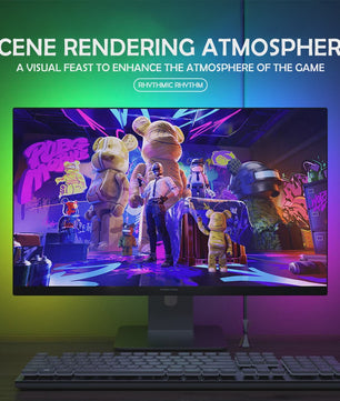 RGB Gaming Monitor Achtergrondverlichting - Synchroniseer met PC, App & Muziek voor Ultieme Sfeer