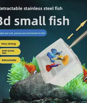 Verstelbaar Aquarium Visnet met Lange Steel - Vangen & Reinigen
