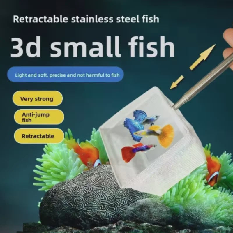 Verstelbaar Aquarium Visnet met Lange Steel - Vangen & Reinigen