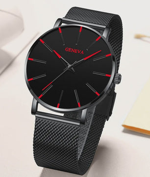 Luxe Herenhorloge met Slim Mesh Band - Stijlvol en Waterdicht